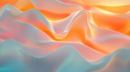 Fototapete - Vibrant abstract background with interwoven colorful ribbons for creative design