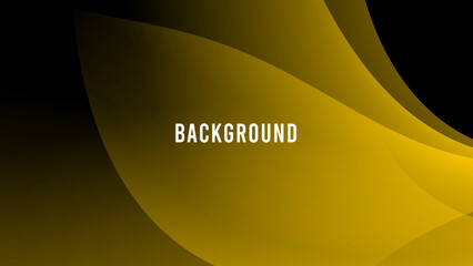 Black and yellow abstract background with gradient objects, dynamic shapes, overlay pattern	

