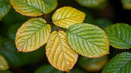 Poster - Vibrant Autumn Leaves Close Up