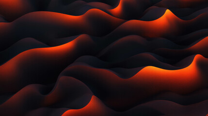 Fototapete - Dark chaotic waves abstract background for modern design projects