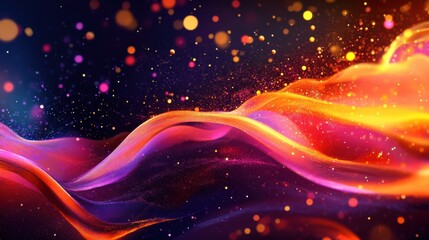 Poster - abstract neon concept background