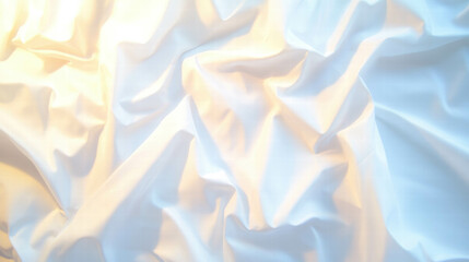 Poster - Abstract white fabric texture background for design and decoration