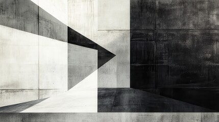 Poster - Minimalist abstract wallpaper with geometric shapes