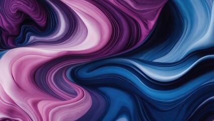 Poster - Colorful marble ink. Abstract background texture with blue and pink marble pattern. Suitable for use as background or wallpaper.