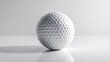 © Rincn - CloseUp of a Golf Ball on a Reflective Surface Sports Equipment Minimalist Design HighReso
