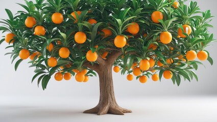 the citrus tree is ideal for application in design, architecture, decoration, and nature-related art