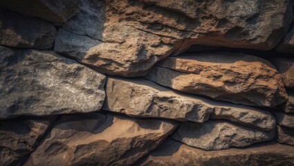 Poster - Stones texture and background. Rock surface