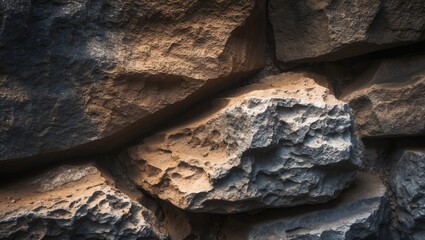 Poster - Stones texture and backdrop. Rock pattern.