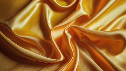 Poster - Yellow silk fabric. Texture. Background. Template. This fabric is ideal. It feels very pleasant to the touch, has a shine that isn't overwhelming, and boasts a lovely color.