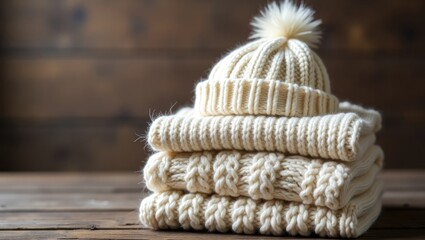Poster - Bundle of warm clothes