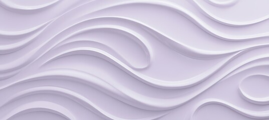 Poster - Abstract Seamless Wave Pattern, Monochromatic 3D Design, Abstract, Wave Pattern Texture