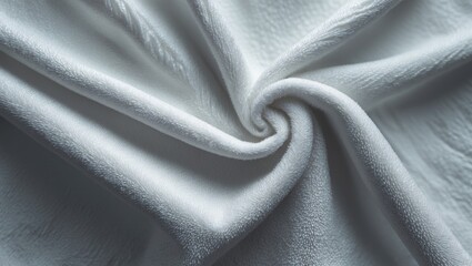 Aufkleber - White towel texture for background. This textile is made of fiber material. Appears plush, fluffy, dry, soft, and clean. Suitable as a background for baby, spa, hotel, laundry, and hygiene themes.