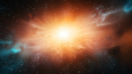 Wall Mural - hyperspace flight through vibrant nebulae in deep space exploration with futuristic energy and cosmi