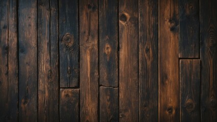 Poster - Distressed reclaimed wooden floorboards intended for use as a background.