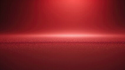Poster - Abstract Red gradient blurred backdrop with grainy noise texture and banner.