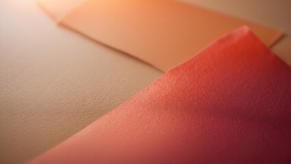 Poster - Abstract orange texture background, light and colored gel on close-up textured paper backdrop.