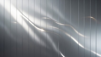 Poster - abstract metal, Silver gray, luxurious reflective backdrop