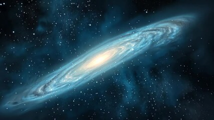 Wall Mural - mesmerizing galaxy with vibrant nebulas and stars in deep space, captivating celestial landscape for
