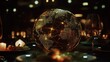 © MAGNIFIER - Holographic globe with network nodes, world connection, international business.