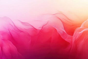 Poster - Vibrant abstract vector illustration featuring flowing colors blending from soft pink to deep red in a dynamic wave pattern against a white background