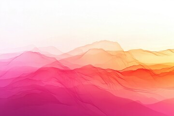 Poster - Vibrant abstract vector illustration featuring flowing colors blending from soft pink to deep red in a dynamic wave pattern against a white background