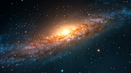 Wall Mural - distant galaxies and nebulae space background with stars in deep cosmos and ethereal glow for astron