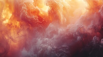 Poster - Abstract fiery cloudscape