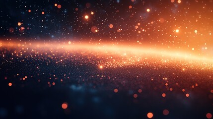 Poster - Cosmic energy stream, glowing particles