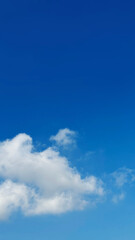 blue sky and cloud with copy space