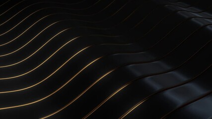Wall Mural - This stock motion graphics video includes a clip of a LuxFlow Waves Background Loop