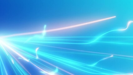 Wall Mural - This stock motion graphics video includes a clip of a Blue Energy Streaks