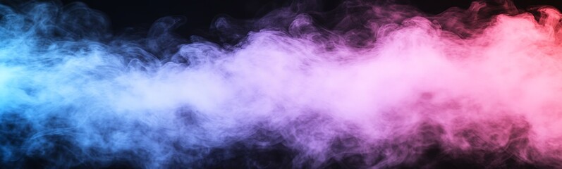 Aufkleber - Colorful smoke swirls on a dark background, creating a dramatic and vibrant visual effect.