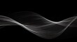© DhanaStudio - Abstract waves of thin lines on black - calm movement - website background or presentation.