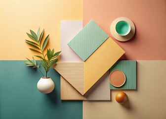Poster - Minimalist Business Template Design: Clean Lines & Geometric Shapes