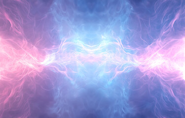 Poster - Dynamic electric energy burst abstract background digital art vibrant colors symmetrical viewpoint conceptual visualization