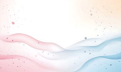 Aufkleber - Soft pastel waves blend harmoniously, creating a soothing abstract background with gentle textures.