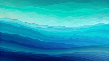 Poster - A blue ocean with waves and ripples