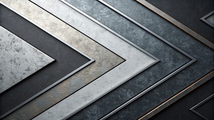 Poster - A series of triangles and squares are arranged in a pattern