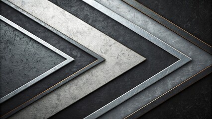 Aufkleber - A black and white image of a series of triangles