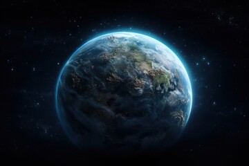 the earth on a dark background astronomy universe outdoors.
