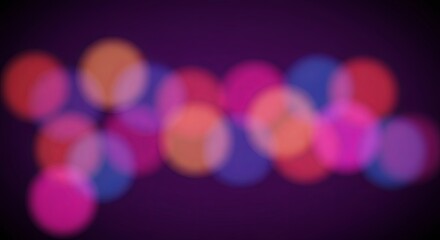 Poster - A blurry image of many colorful circles