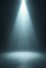 Poster - A light shining on a dark background