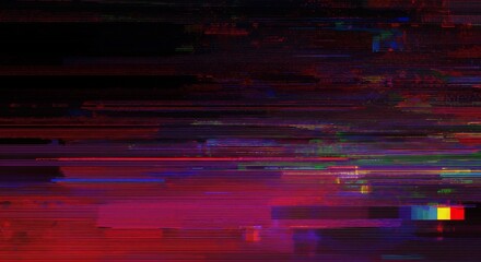 Aufkleber - A blurry image of a red and purple line with a yellow stripe