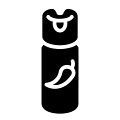 Wall Mural - pepper spray solid icon