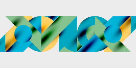 Poster - Vibrant abstract background circles with smooth gradients, creating a dynamic and modern design. Ideal for creative, tech, or contemporary-themed projects