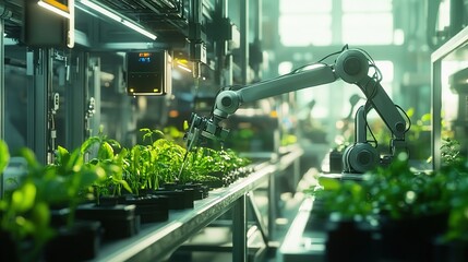 Poster - A next-gen smart factory using AI-powered biomimicry for sustainable production.