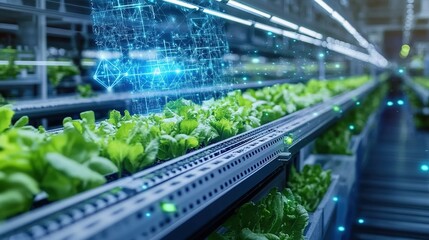 Poster - A next-gen smart factory using AI-powered biomimicry for sustainable production.