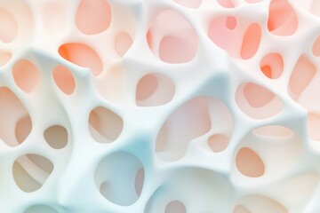 Poster - seamless 3d texture with abstract geometric patterns in soft pastel colors and natural lighting featuring complex interconnected