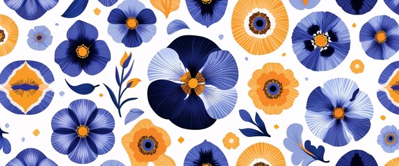 Aufkleber - iris pattern on white plain background digital abstract art work illustration design