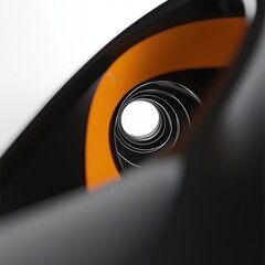 Poster - Intriguing spiral shaped object displaying unique design and pattern in a captivating perspective